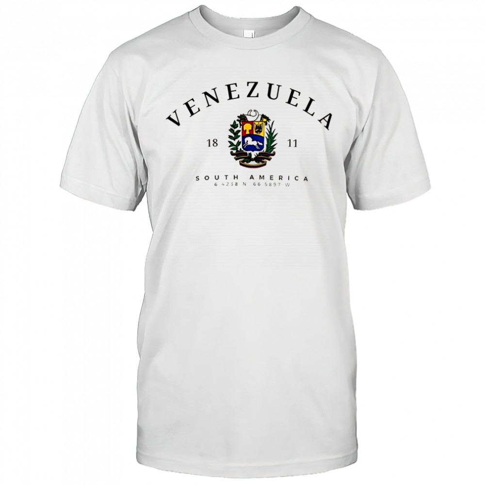 Venezuela south America 1811 logo coordinates shirt