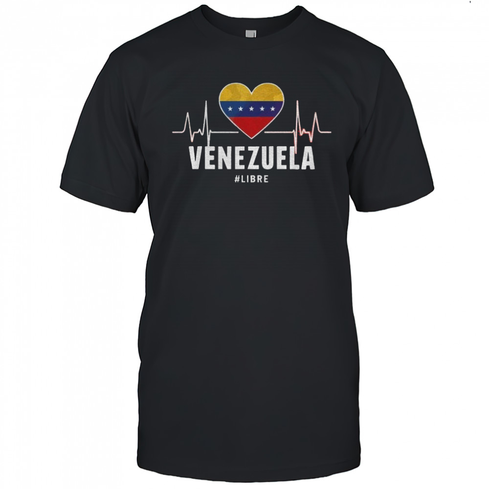 Venezuelan Flag Heartbeat Venezuela Libre shirt