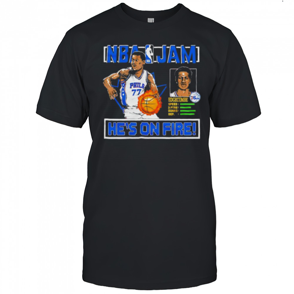 VJ Edgecombe Philadelphia 76ers NBA Jam Shirt