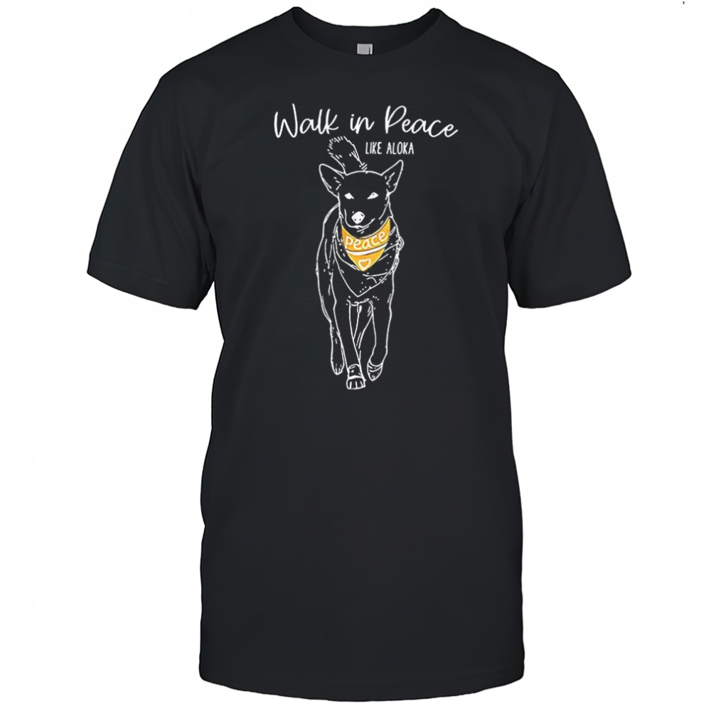 Walk for peace like Aloka dog sketch shirt