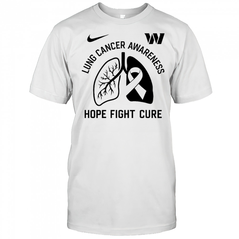 Washington Commanders Lung Cancer awareness hope fight cure my mom’s fight is my fight shirt