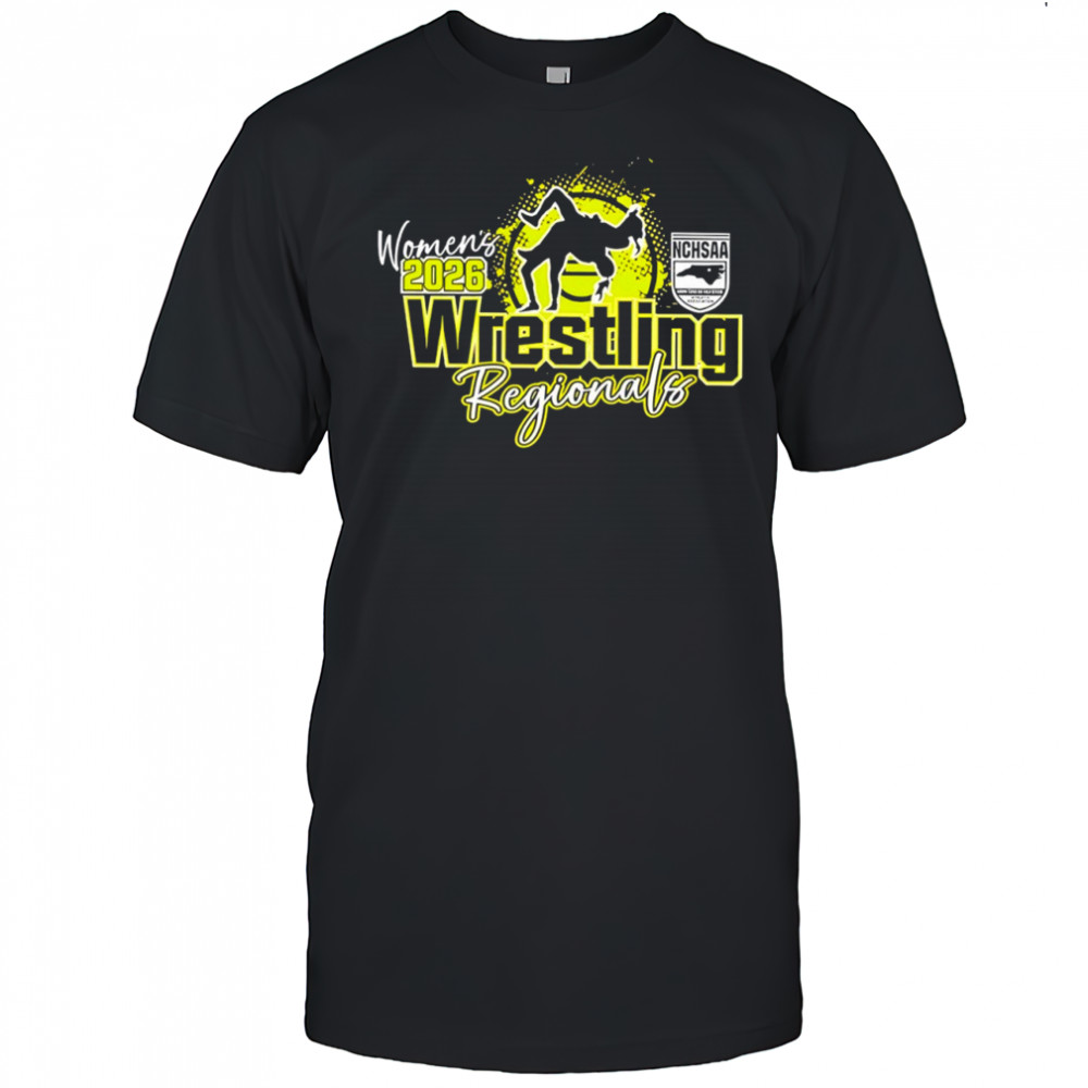 Wrestling Women Regionals Championships NCHSAA 2026 logo Shirt