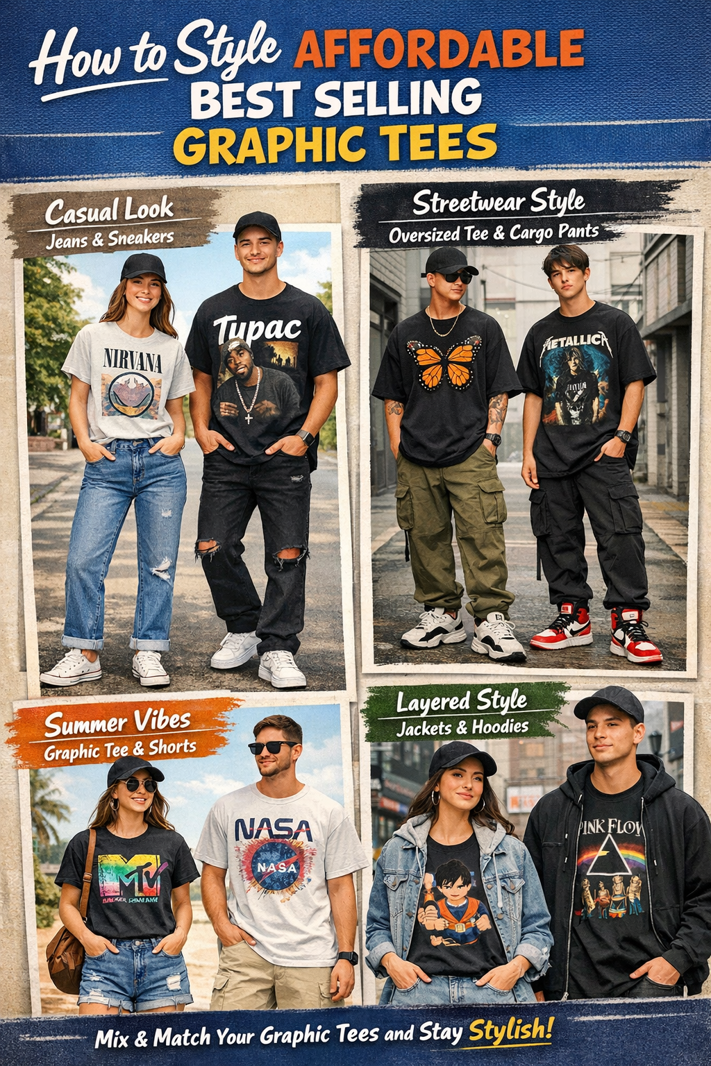 streetwear outfit best selling graphic tees
