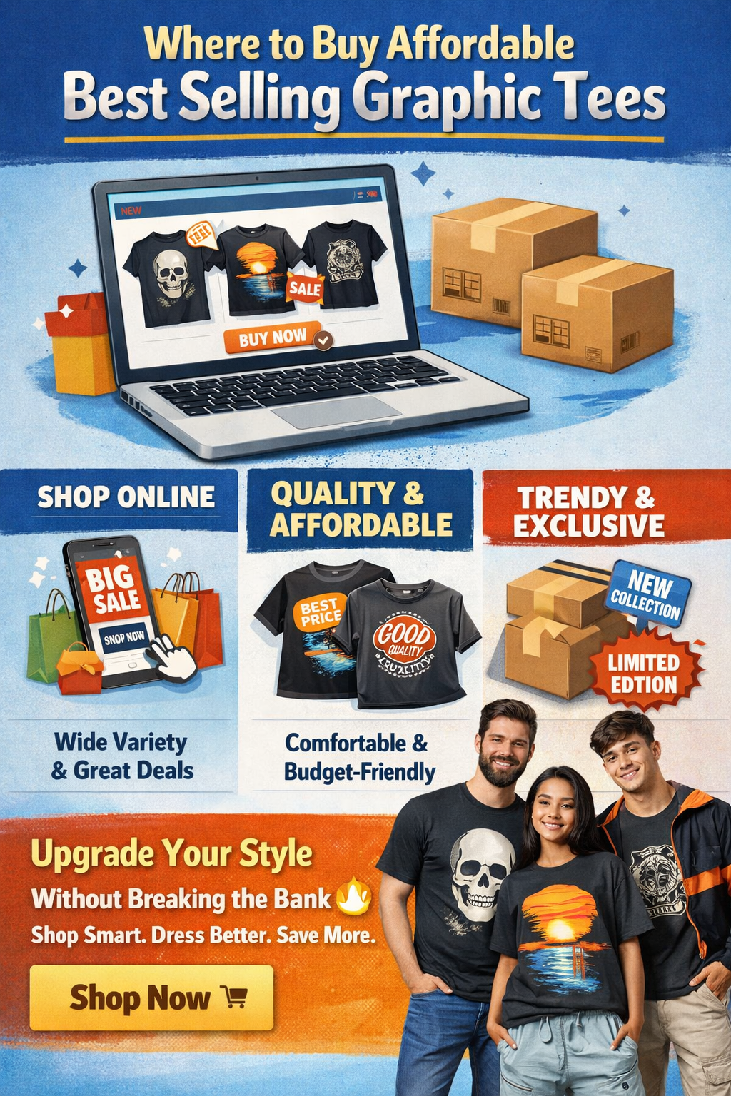best selling graphic tees collection online