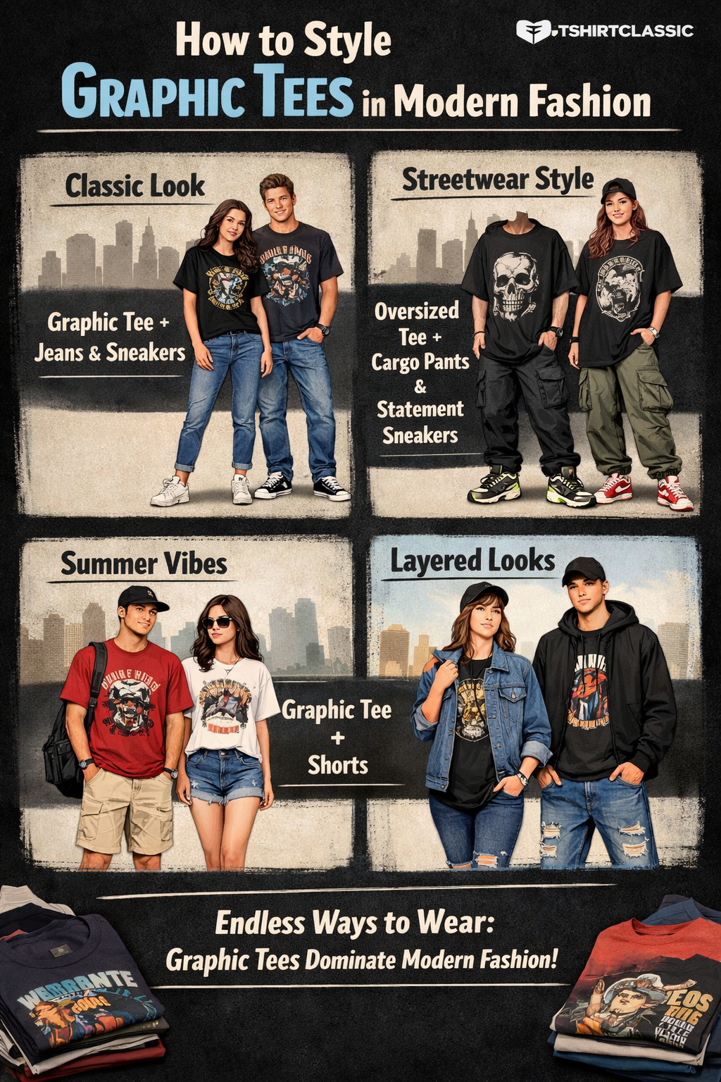 graphic tees outfit streetwear style