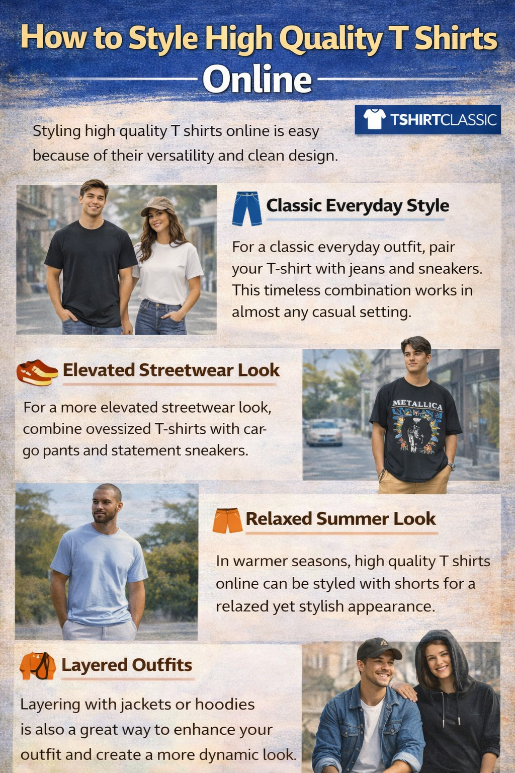 high quality T shirts outfit streetwear style
