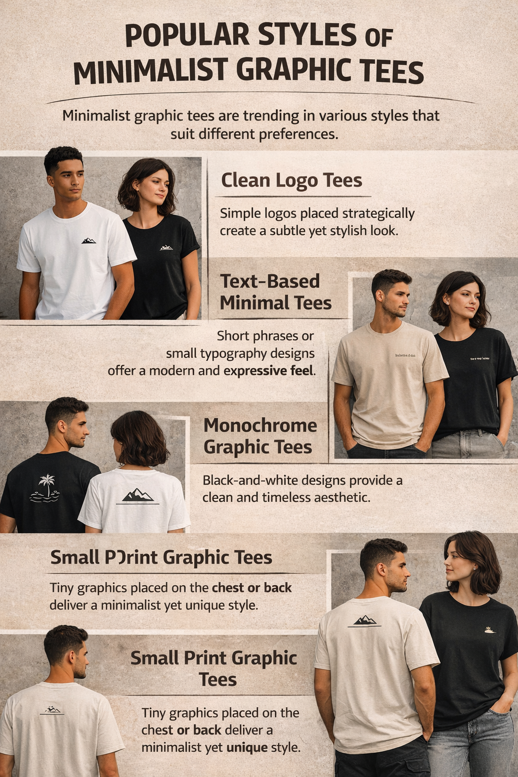 minimalist graphic tees design trends