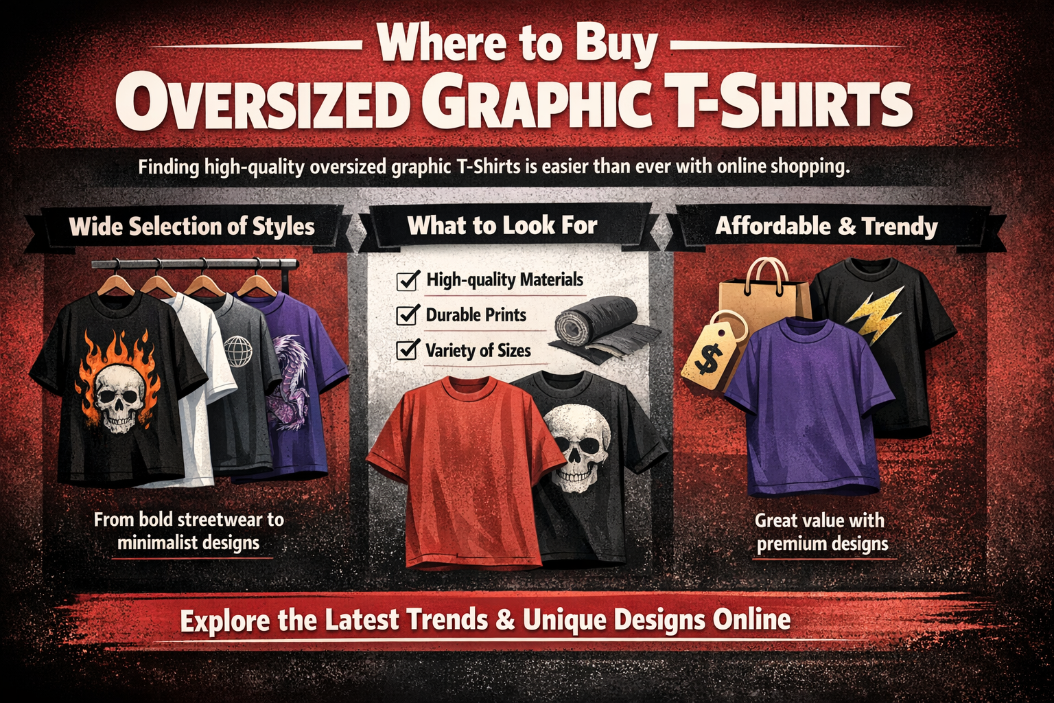 oversized graphic T-shirts collection online