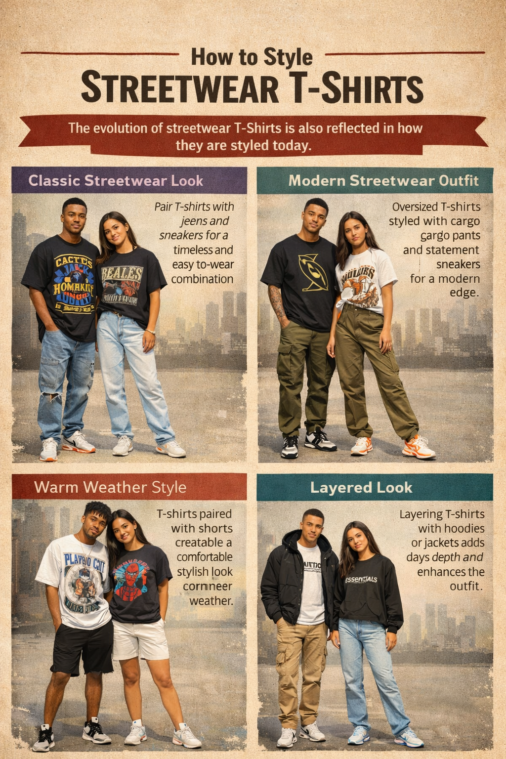streetwear T-shirt outfit style