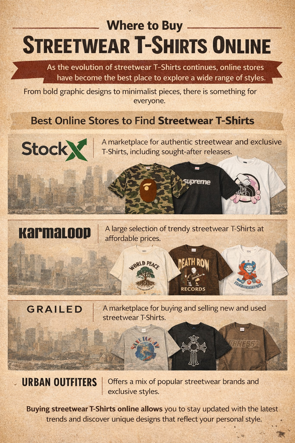 streetwear T-shirts collection online