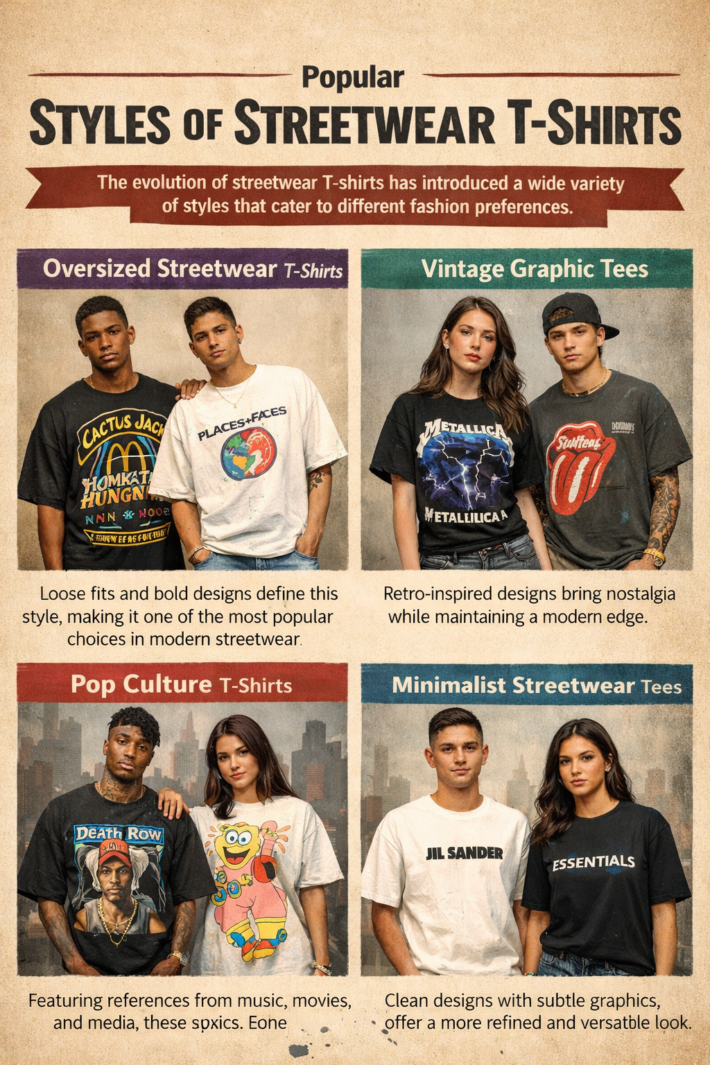 streetwear T-shirts styles and trends