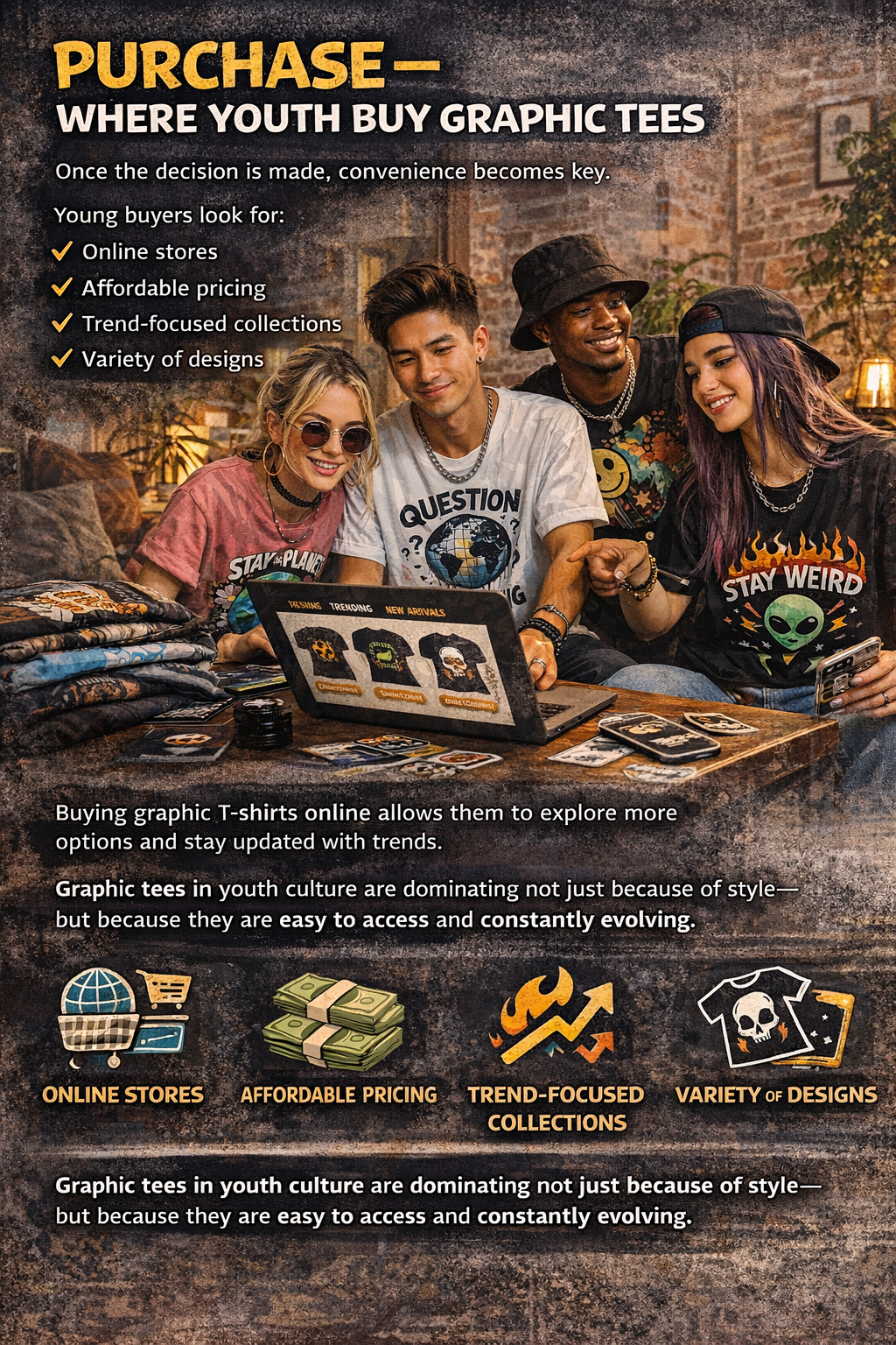graphic tees youth collection online