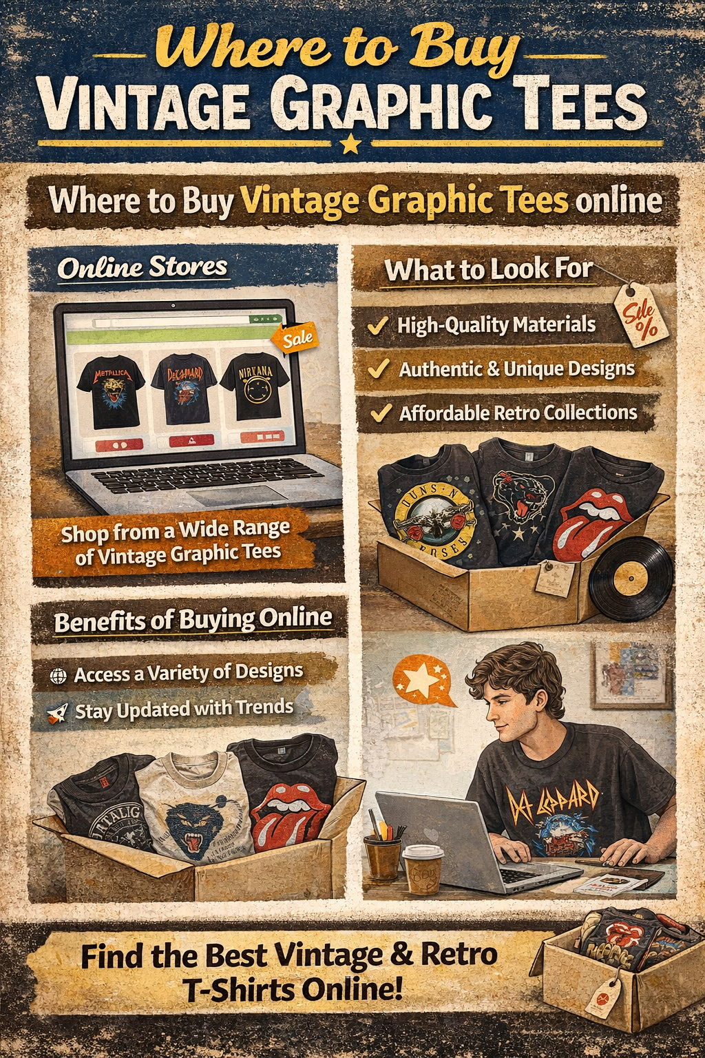 vintage graphic tees collection online
