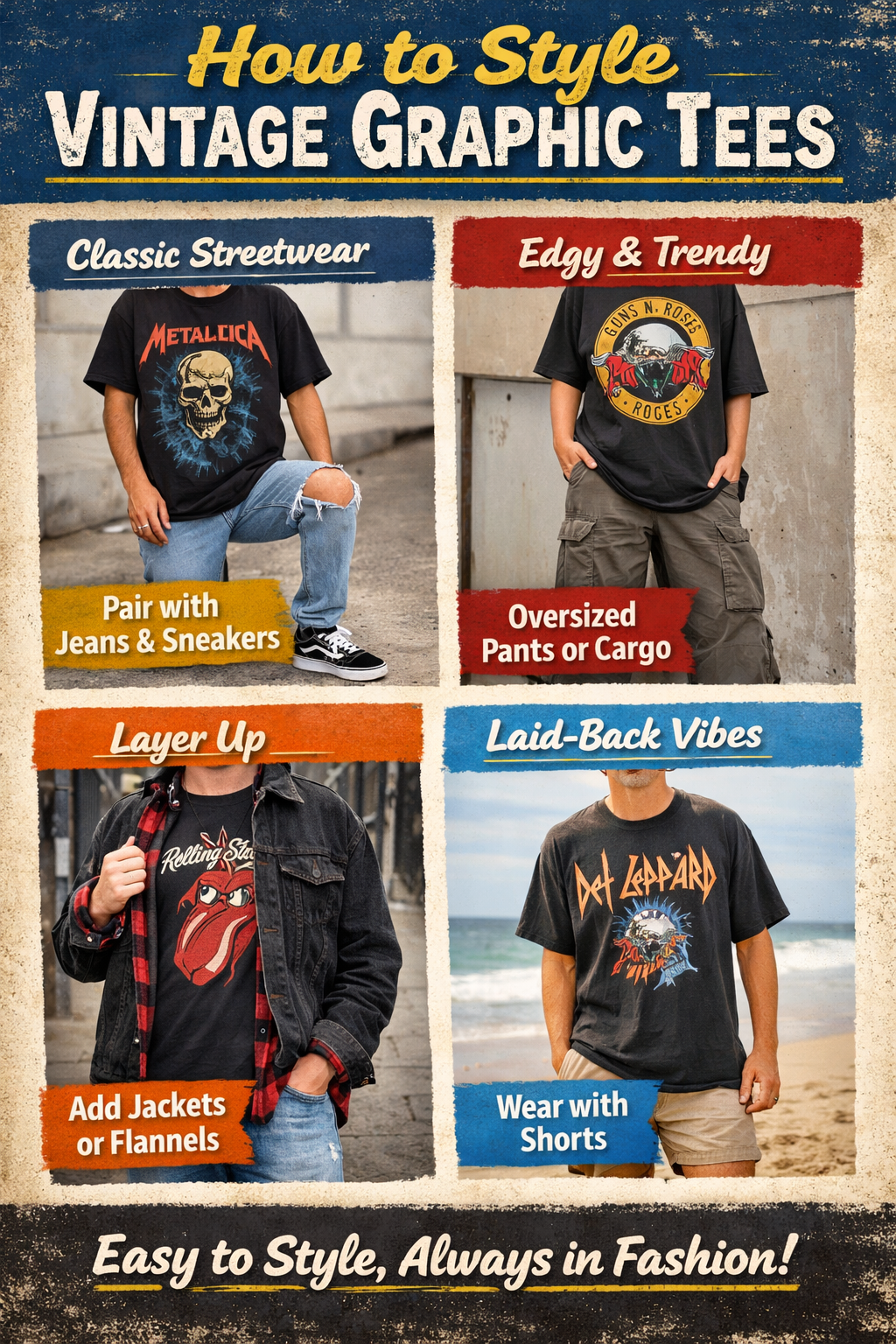 vintage graphic tees outfit streetwear style