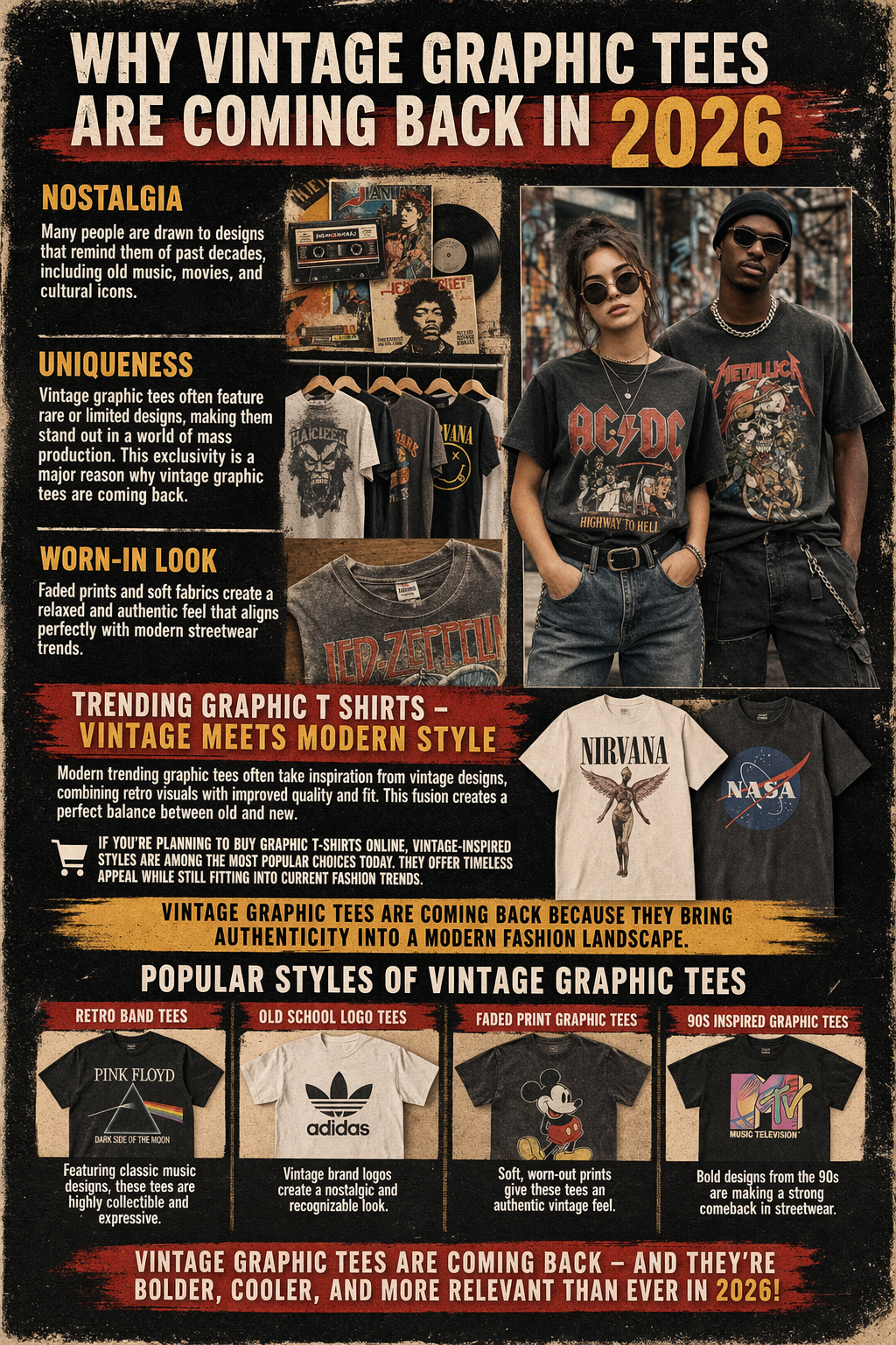 vintage graphic tees trends and designs