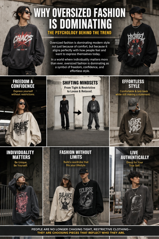 why oversized fashion is dominating streetwear style