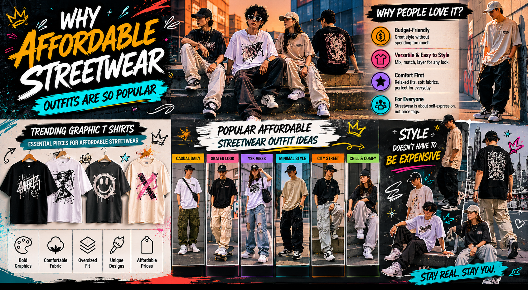 affordable streetwear outfit ideas casual style