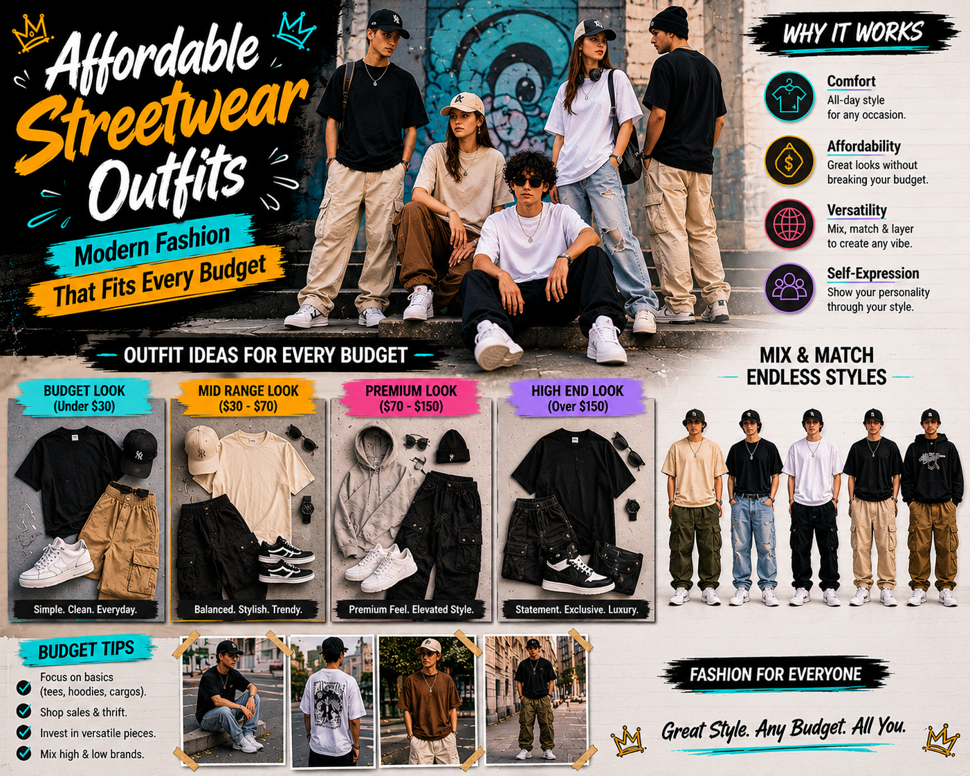 affordable streetwear outfits modern urban fashion