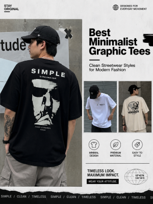best minimalist graphic tees modern streetwear
