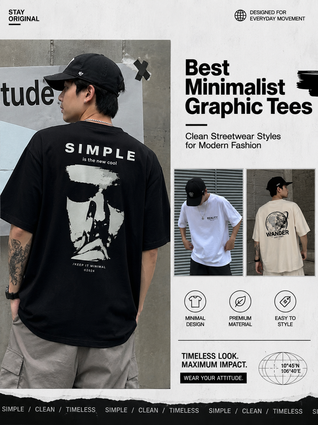 best minimalist graphic tees modern streetwear