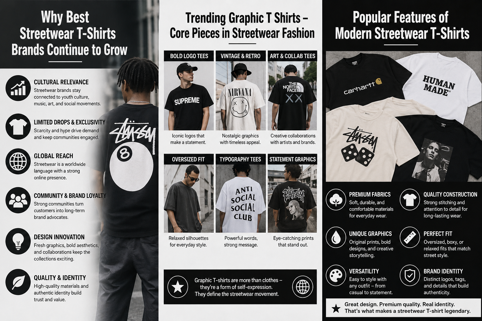 best streetwear graphic T-shirts styles