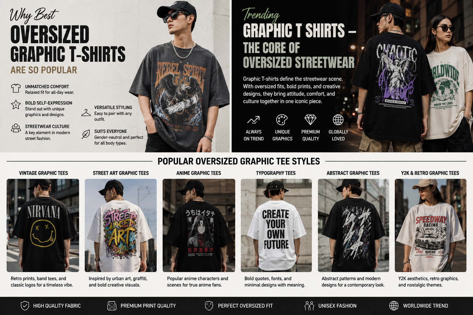 oversized graphic tees modern streetwear trends