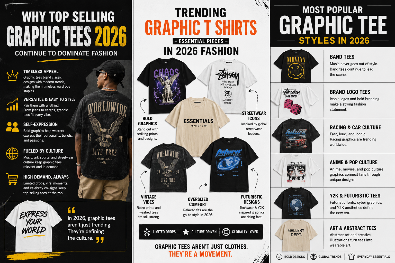 top selling graphic tees 2026 oversized streetwear