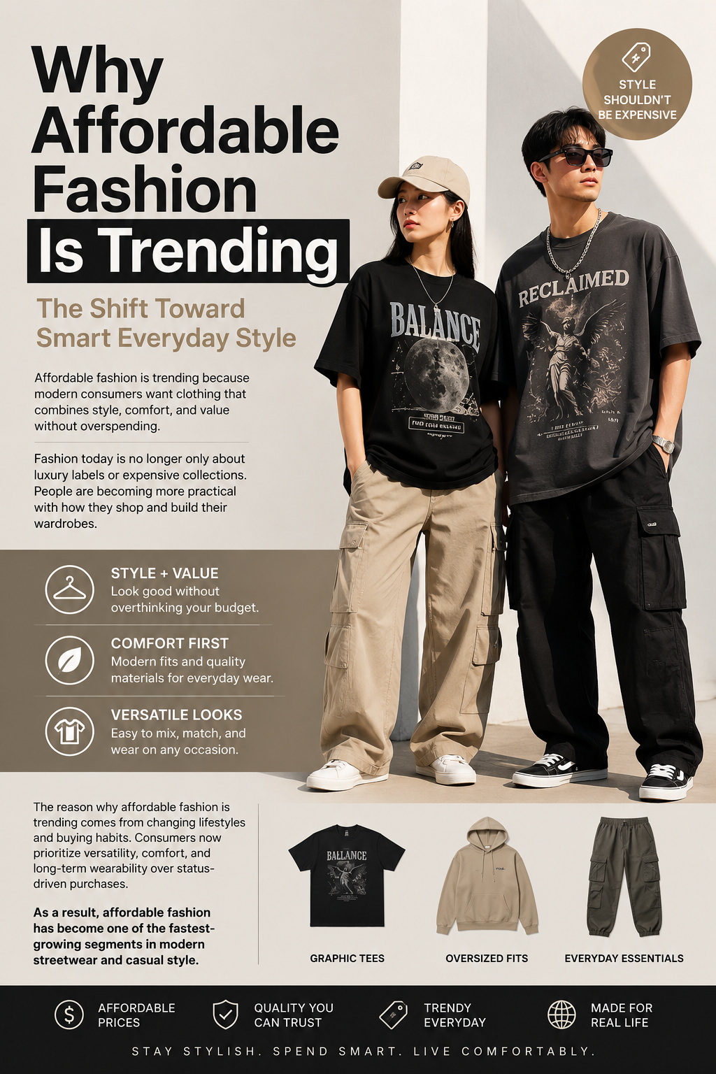 why affordable fashion is trending streetwear style