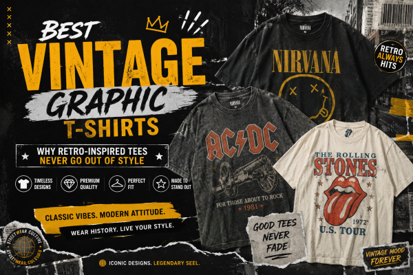 best vintage graphic T-shirts retro fashion style