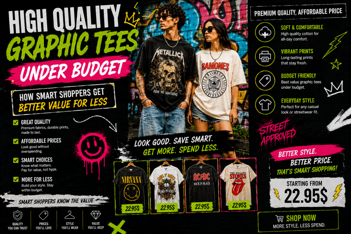 high quality graphic tees under budget affordable fashion