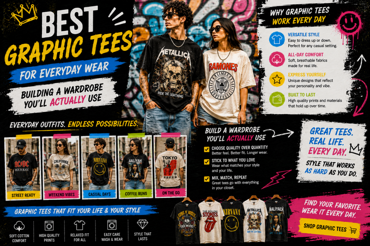 best graphic tees for everyday wear casual wardrobe