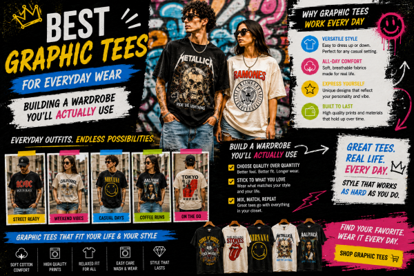 best graphic tees for everyday wear casual wardrobe